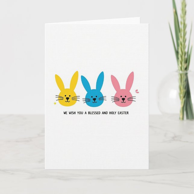 Whimsical Animals Holiday Card (Front)