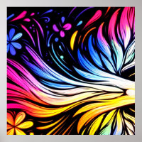 Whimsical Art on a Modern Art Wall