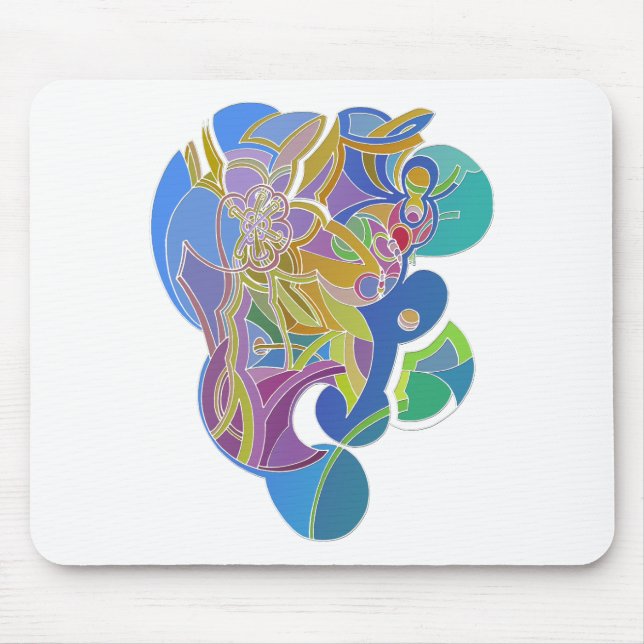 Whimsical Artwork Mouse Pad (Front)