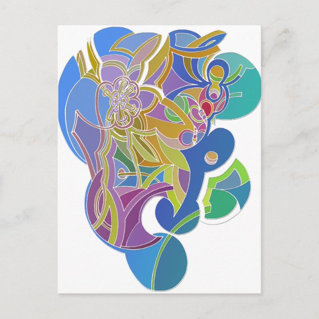 Whimsical Artwork Postcard (Front)