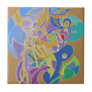 Whimsical Artwork Tile