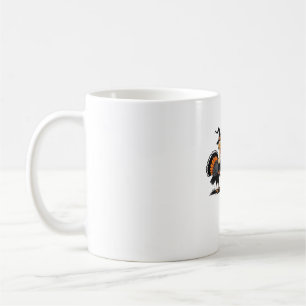 Whimsical Autumn Patchwork Pumpkin Cozy Fall Flor Coffee Mug