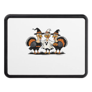 Whimsical Autumn Patchwork Pumpkin  Cozy Fall Flor Trailer Hitch Cover