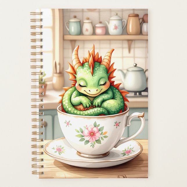 Whimsical Baby Dragon Fantasy Planner (Front)