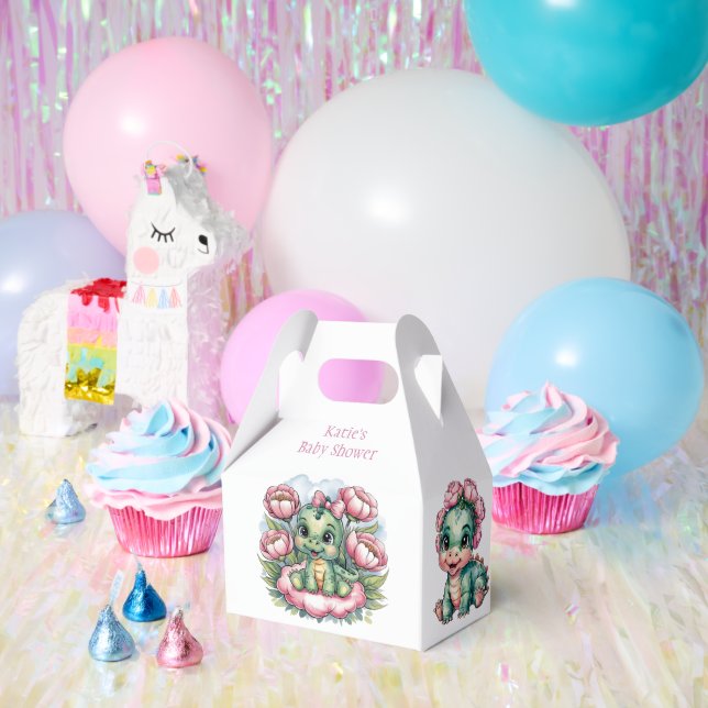 Whimsical Baby Shower Dino Delight Favor Box (Party)
