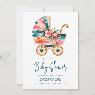 Whimsical Baby Shower Invitation 