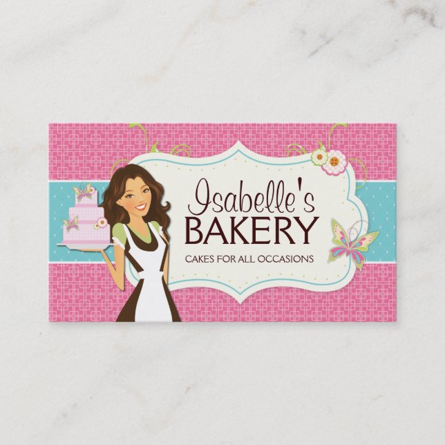 Whimsical Bakery Business Card (Front)