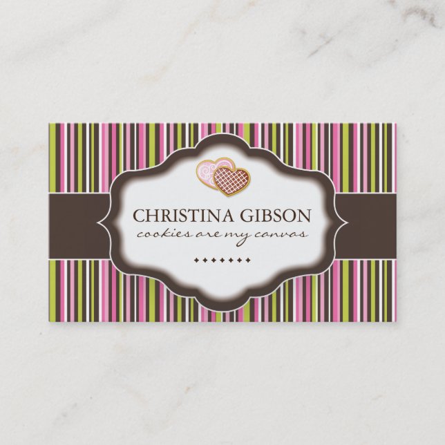 Whimsical Bakery Business Cards (Front)