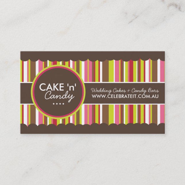 Whimsical Bakery Business Cards (Front)