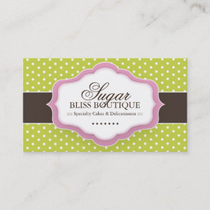 Whimsical Bakery Business Cards