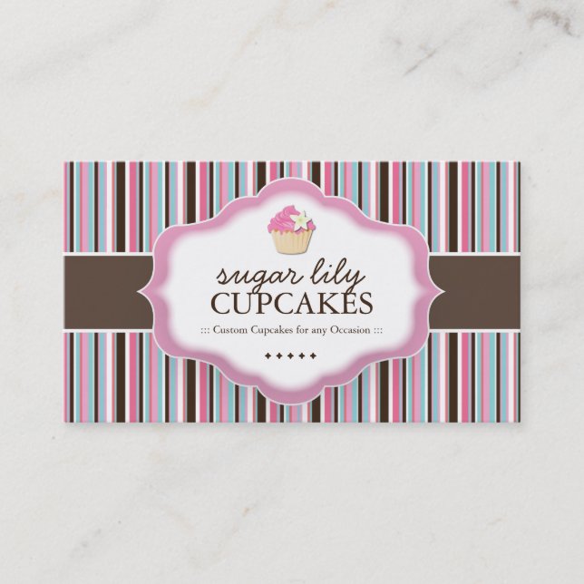 Whimsical Bakery Business Cards (Front)
