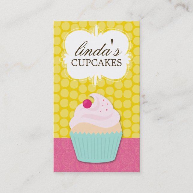 Whimsical Bakery Business Cards (Front)