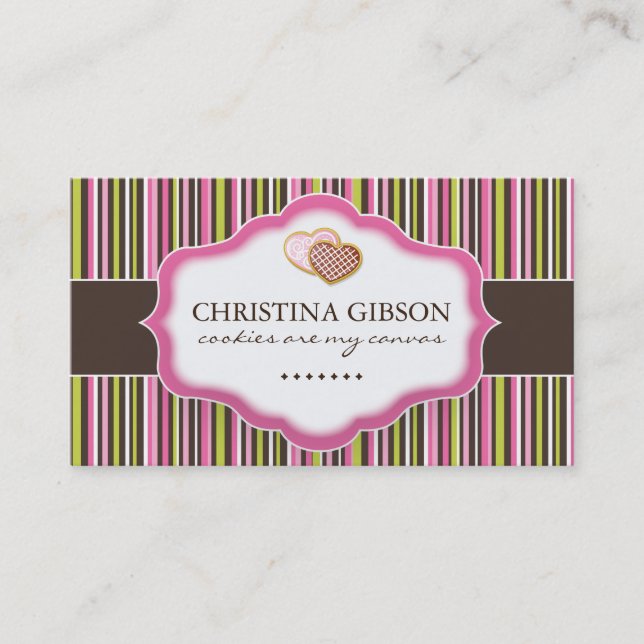 Whimsical Bakery Business Cards (Front)
