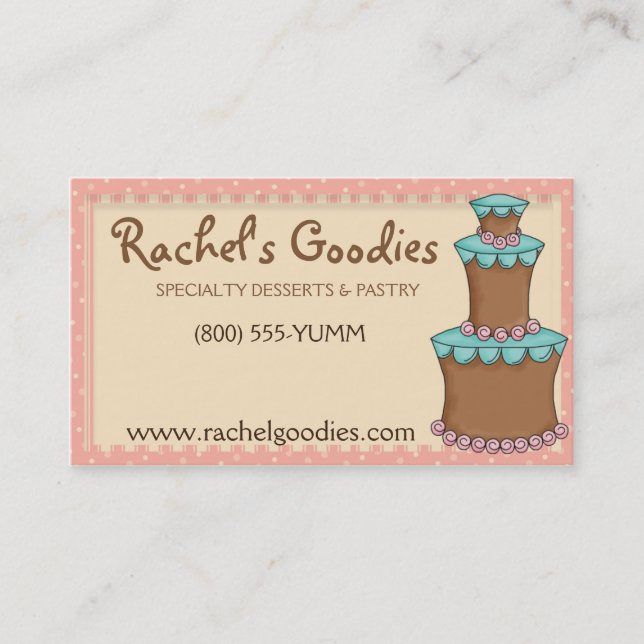 Whimsical Bakery Business - Profile Card (Front)