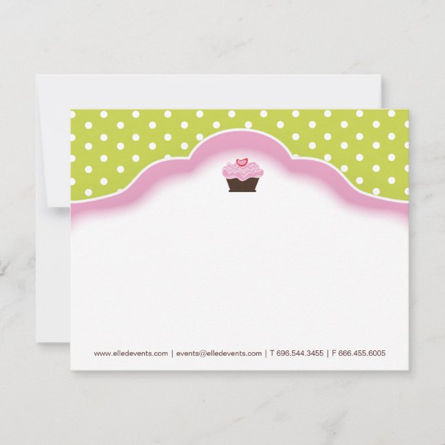 Whimsical Bakery | Cupcake Notecards (Front)