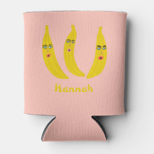 Whimsical Banana Trio CUSTOMIZE IT Can Cooler