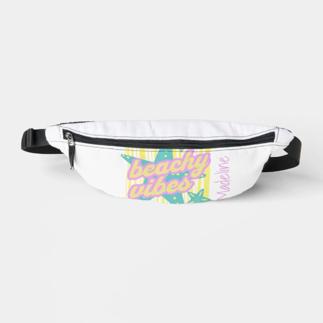 Whimsical Beach Seashells Fanny Pack (Front)