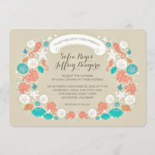 whimsical beach wedding invitations