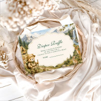 Whimsical Bear Camping Diaper Raffle