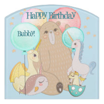 Whimsical Bear, Dragon, Unicorn, Magical Friends