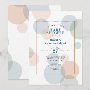 Whimsical Big Confetti Gender Neutral Baby Shower Invitation