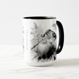 Whimsical Bird & Apple Delight Mug