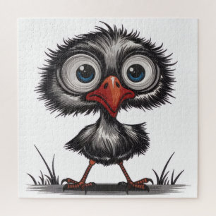 Whimsical bird jigsaw puzzle