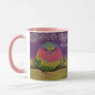 Whimsical Bird Mug Be Yourself World Will Adjust