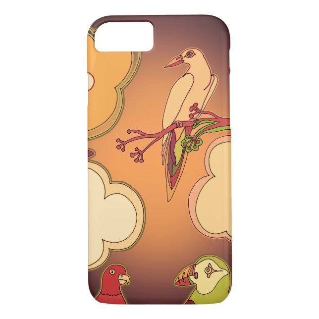 Whimsical Birds Case-Mate iPhone Case (Back)