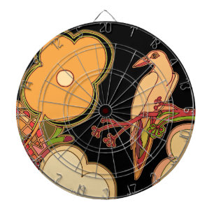 Whimsical Birds Dartboard