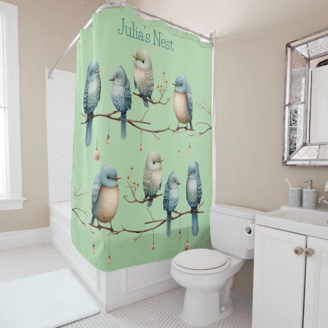 Whimsical Birds on Branches Timeless Elegance (In Situ)