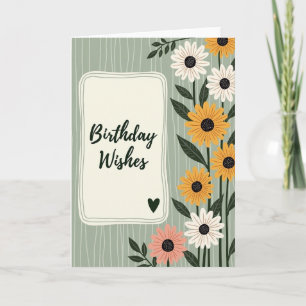 Whimsical Birthday Bloom Card