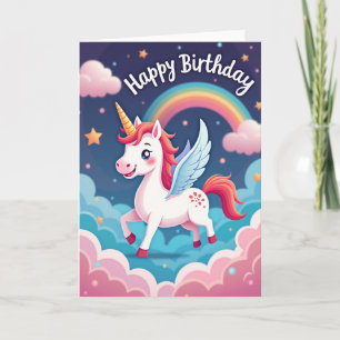 Whimsical Birthday Horse Card