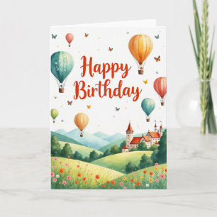 Whimsical Birthday Hot Air Card