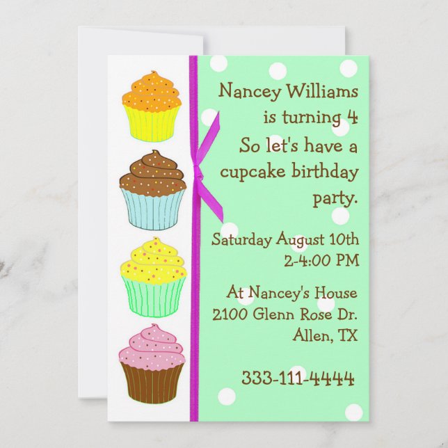 Whimsical Birthday Invitation (Front)