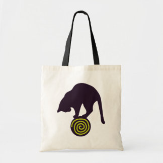 Whimsical Black Cat Tote Bag