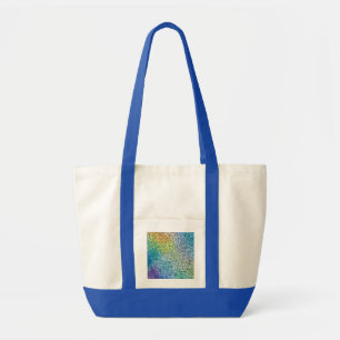 Whimsical black Swirl Pattern Abstract Colourful Tote Bag