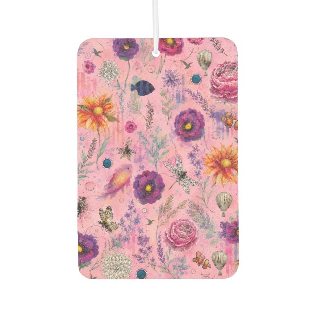 Whimsical Bloom Garden Air Freshener (Front)