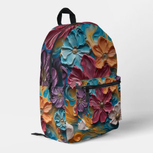 Whimsical Blooms Abstract Backpack