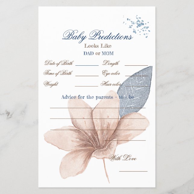 Whimsical Blooms: Elegant Watercolor Flyer (Front)