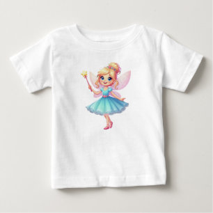 Whimsical Blue Fairy Baby T-Shirt