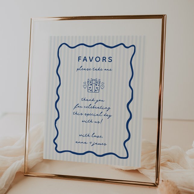 Whimsical Blue Favours Poster (Creator Uploaded)
