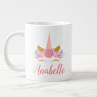 Whimsical Blush Pink Unicorn Horn
