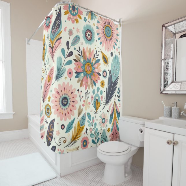 Whimsical Bohemian Feathers and Flowers (In Situ)