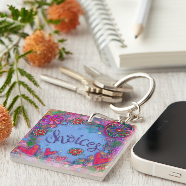 Whimsical Boho Hearts Choices Inspirivity Porte -  (Devant Droit)