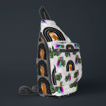 Whimsical Boho Owl & Tropical Monstera Leaf Sling Bag<br><div class="desc">Embrace a blend of mystical charm and tropical vibes with this unique surface pattern. Featuring a rhythmic arrangement of wise owls nestled in boho-style arches alongside iridescent owls and lush Monstera leaves, this design is perfect for those who love eclectic and modern nature-inspired aesthetics. Whether you are looking to create...</div>