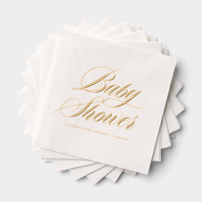 Whimsical Bold Baby shower de calligraphie (Insitu (empilé))