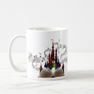 Whimsical Book Page Art Drinkware Coffee Mug