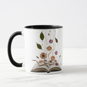 Whimsical Bookish Combo Mug – Aesthetic Kitten
