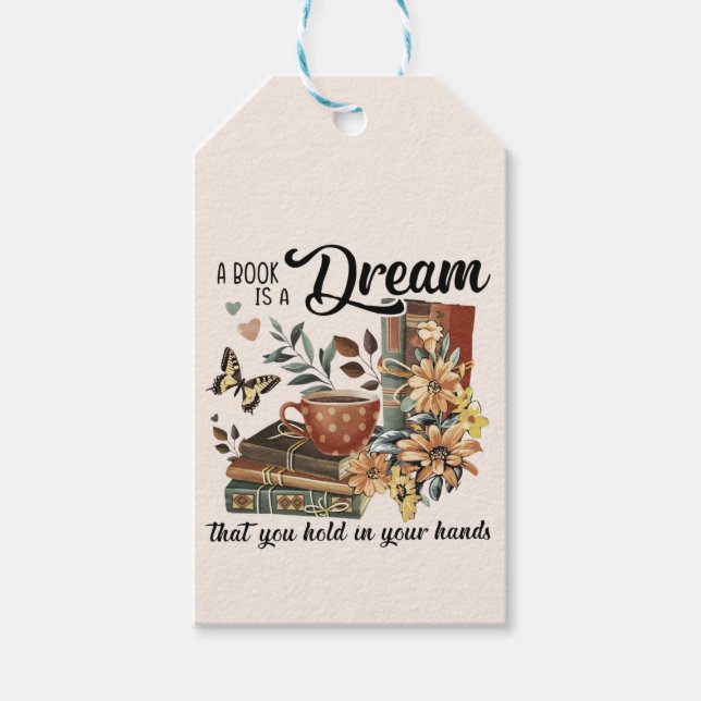 Whimsical Bookish Gift Tags (Front)